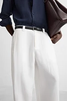 PANTALON PLIS MÉLANGE LYOCELL