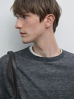 100% linen short sleeve knit sweater