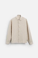 FRAYED JACQUARD SHIRT