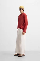 OPEN KNIT T-SHIRT