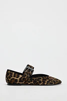 ANIMAL PRINT BALLET FLATS