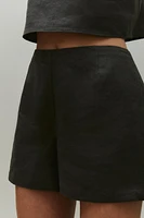 LINEN SHORTS