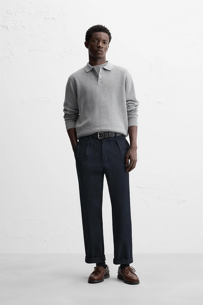PEARL KNIT POLO SHIRT