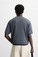 TEXTURED KNIT T-SHIRT