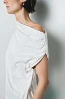 ZW COLLECTION ASYMMETRIC WRINKLED DRESS