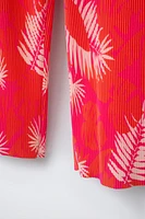 PANTALON PLISSÉ IMPRIMÉ
