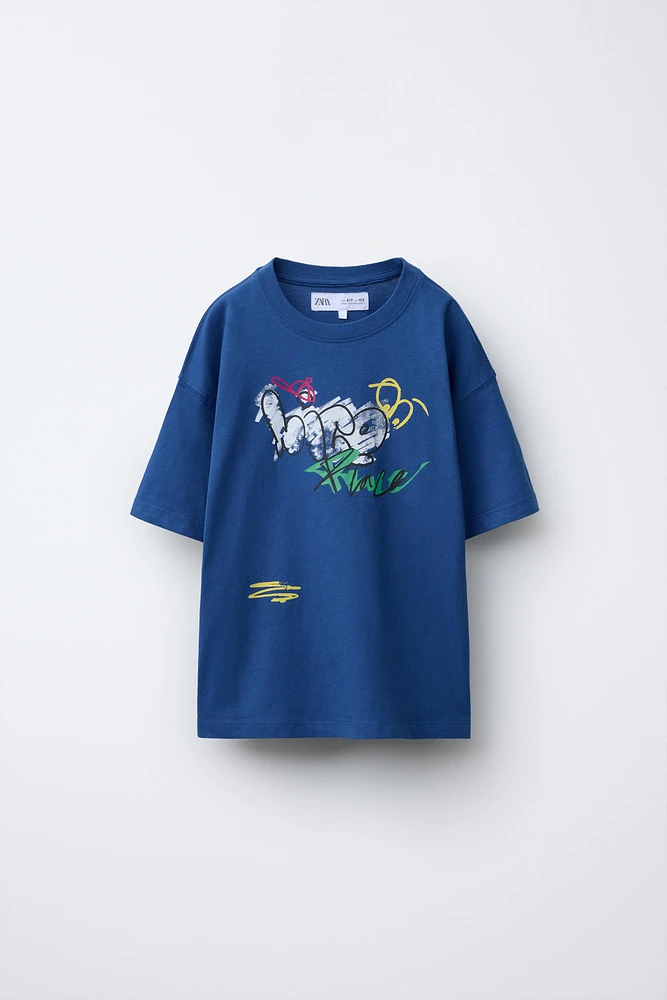 GRAFFITI PRINT T-SHIRT