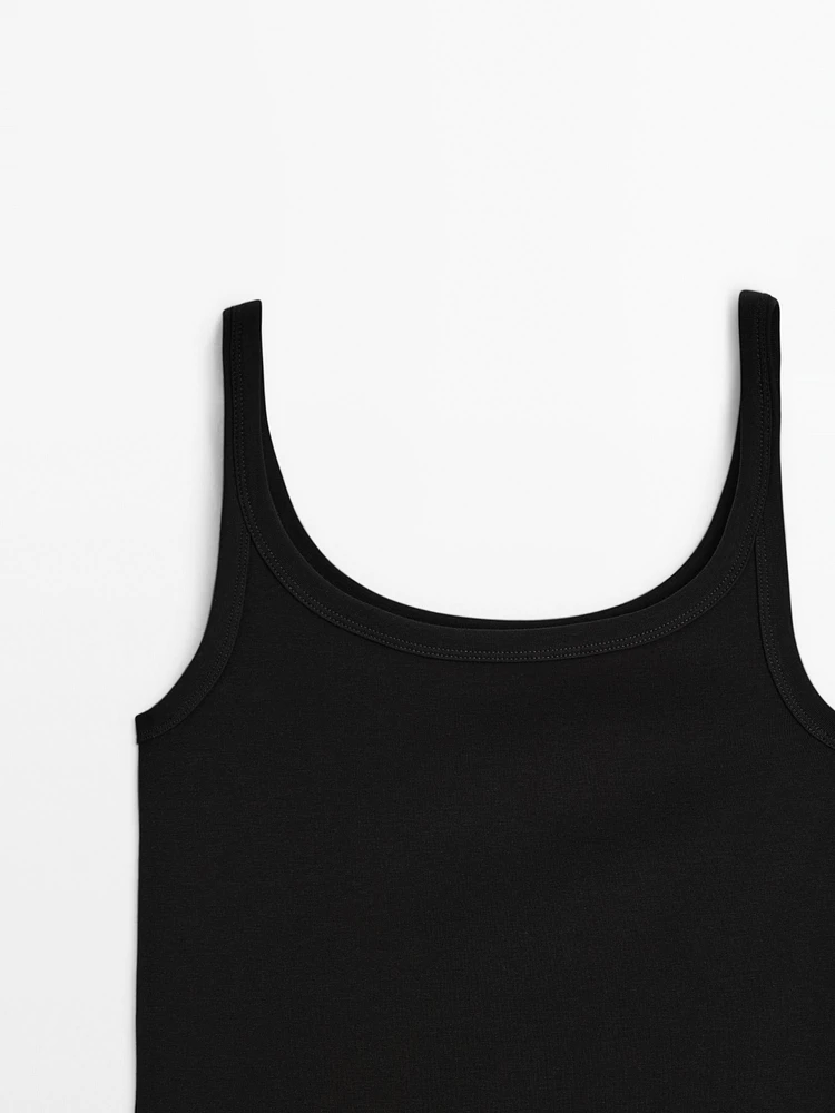 Cotton blend tank top