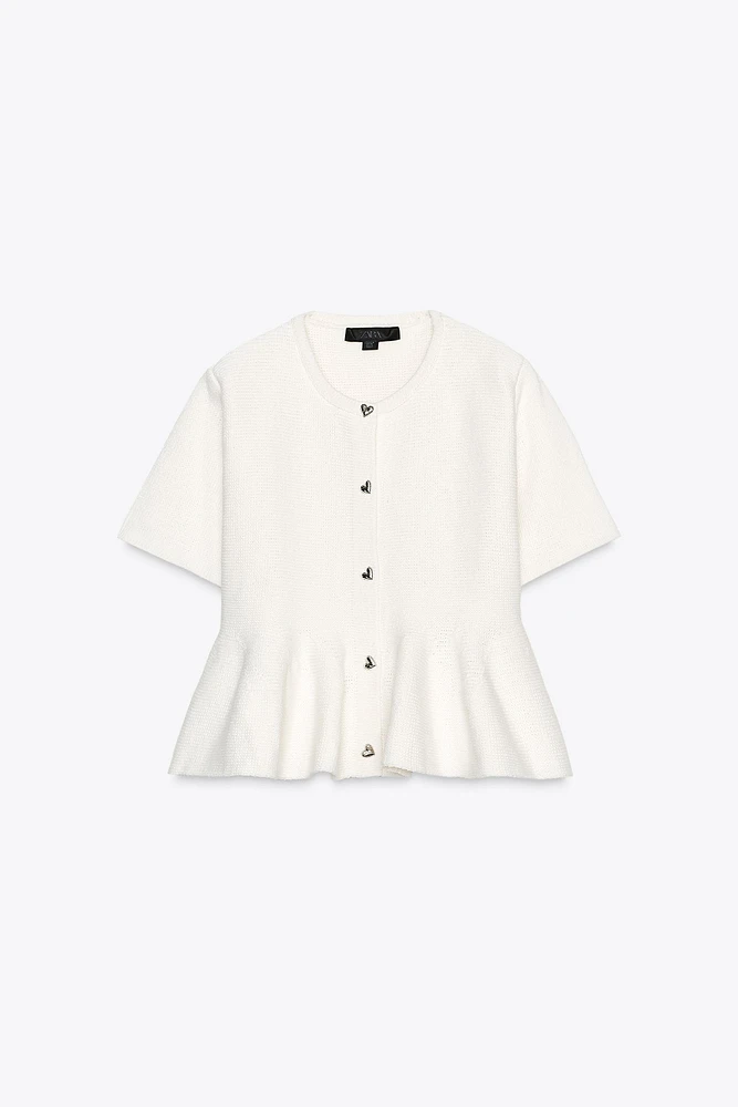 PEPLUM KNIT JACKET