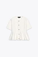 PEPLUM KNIT JACKET