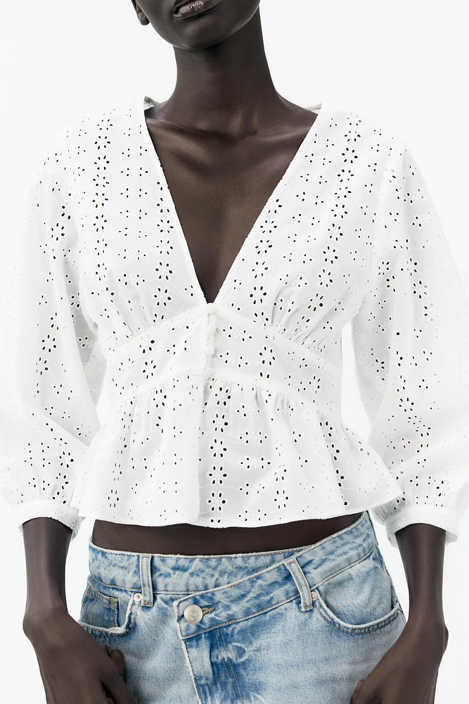 CHEMISE BRODERIES PERFORÉES