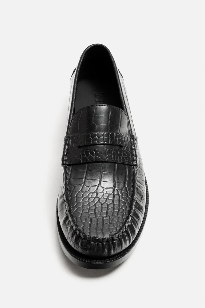 EMBOSSED LOAFERS