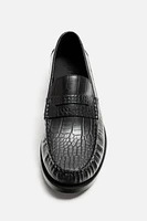 EMBOSSED LOAFERS