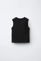 SLEEVELESS POCKET T-SHIRT