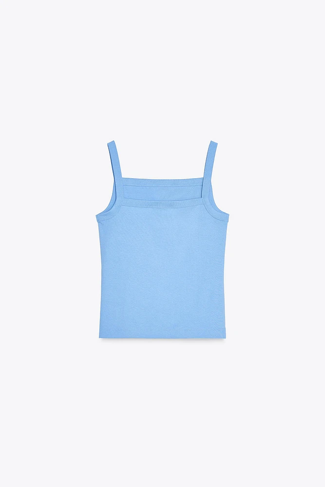 SQUARE NECK SHIRT