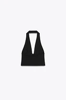 STRETCH HALTER TOP