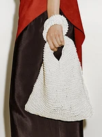 Top long asymétrique en cuir et daim - Limited Edition
