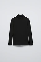 WOOL BLEND TURTLENECK SHIRT