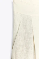 100% LINEN PLEATED PANTS ZW COLLECTION