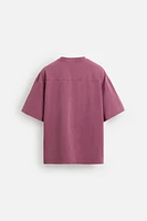 WASHED EMBROIDERED T-SHIRT