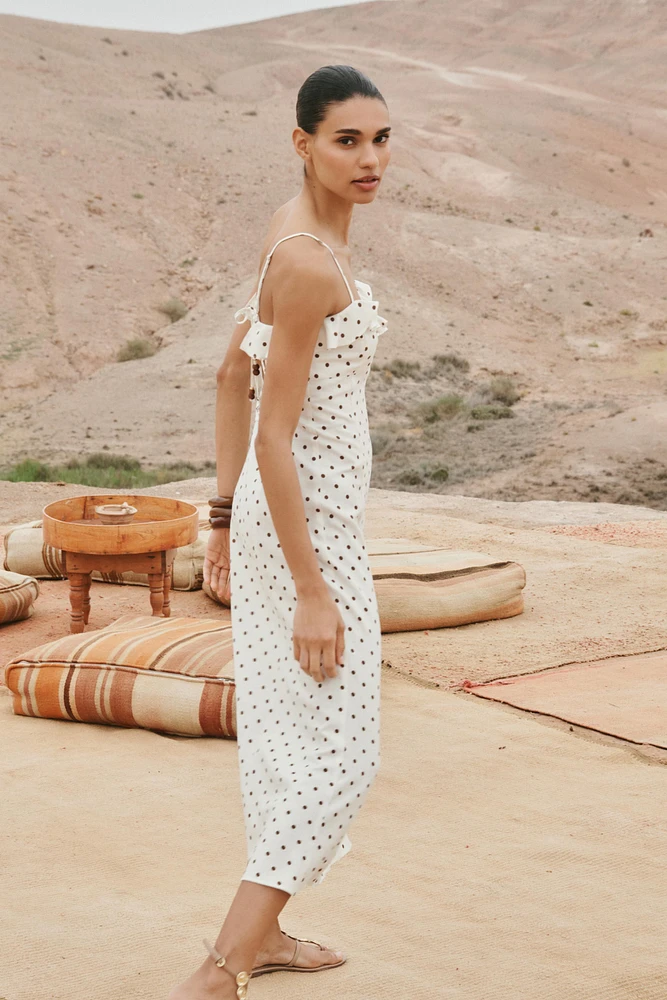 POLKA DOT MIDI DRESS