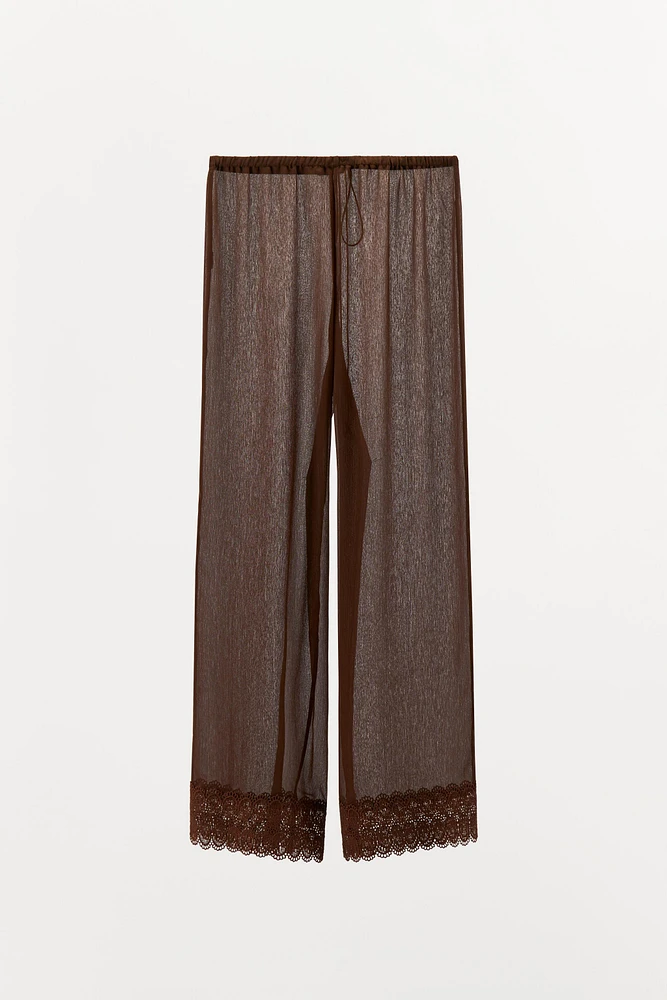 FLOWY LACE PANTS