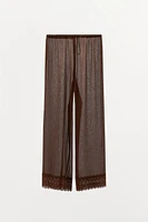 FLOWY LACE PANTS
