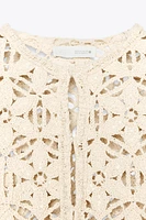 VESTE MACRAMÉ SEQUINS