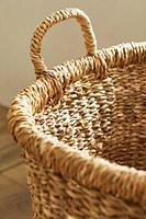 LARGE SEAGRASS BASKET WITH HANDLES