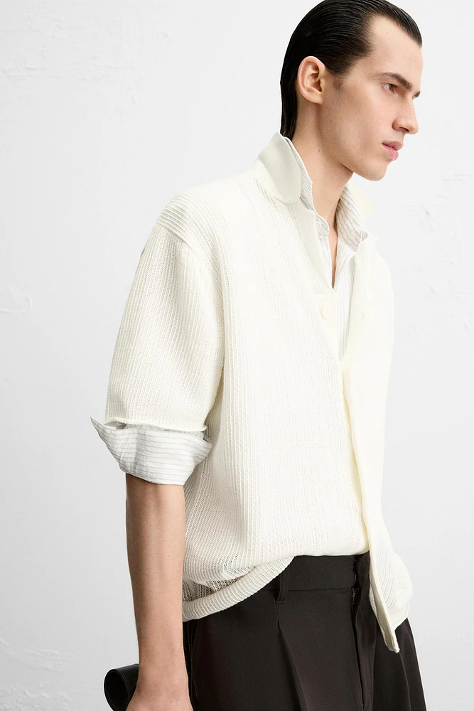 CHEMISE EN MAILLE AJOURÉE