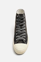 FABRIC HIGH TOP SNEAKERS