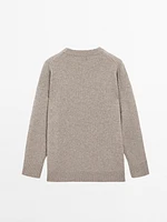 Pull oversize en maille 100 % cachemire