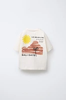 BEACH PRINT T-SHIRT