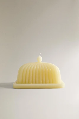DECORATIVE BUTTER DISH CANDLE
