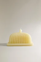 DECORATIVE BUTTER DISH CANDLE