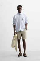 100% LINEN SHORTS