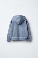 WASHED HOODIE SWEATSHIRT