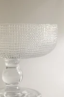 ICE-CREAM CUP GLASS WITH RAISED DESIGN