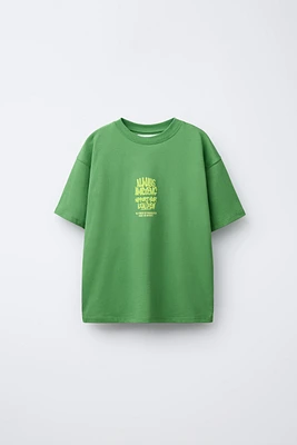 RAISED TEXT T-SHIRT