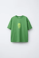 RAISED TEXT T-SHIRT
