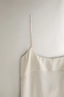 BEIGE SILK NIGHTGOWN