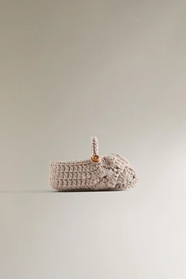 CHUNKY KNIT BALLET FLATS