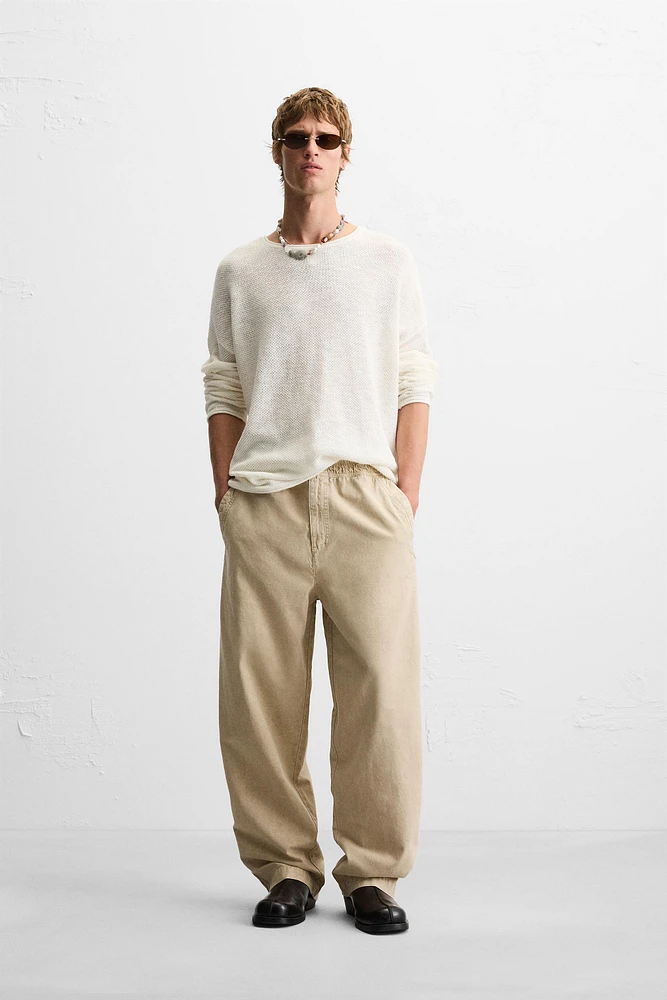 PANTALON RELAXED FIT DÉLAVÉ
