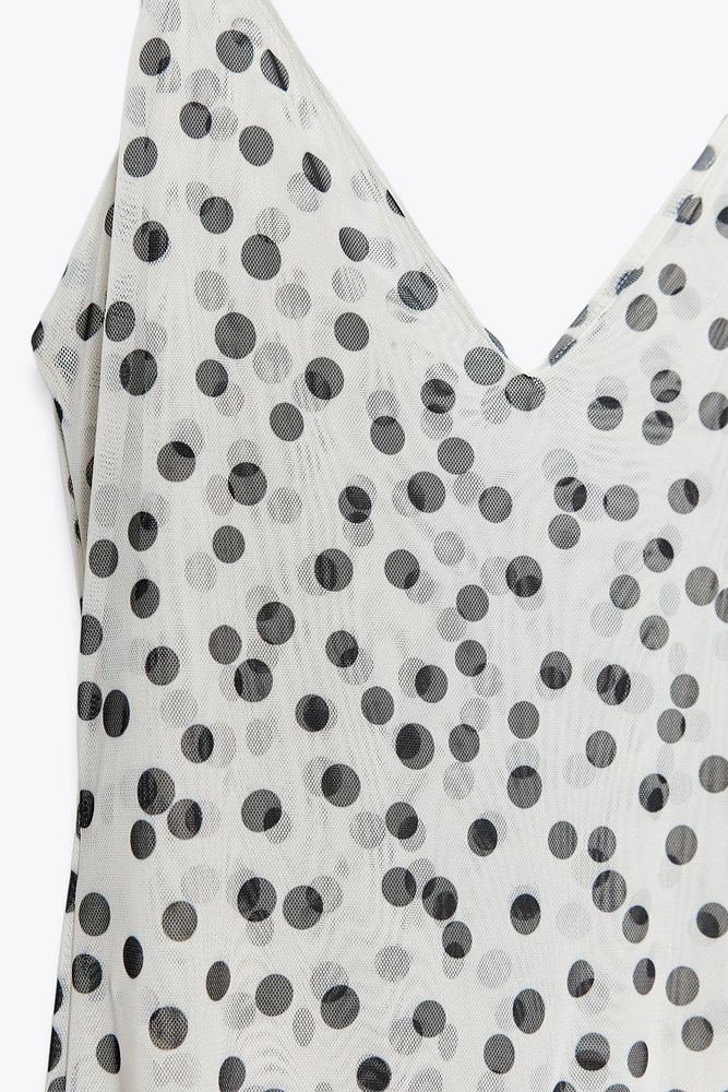 POLKA DOT MAXI DRESS