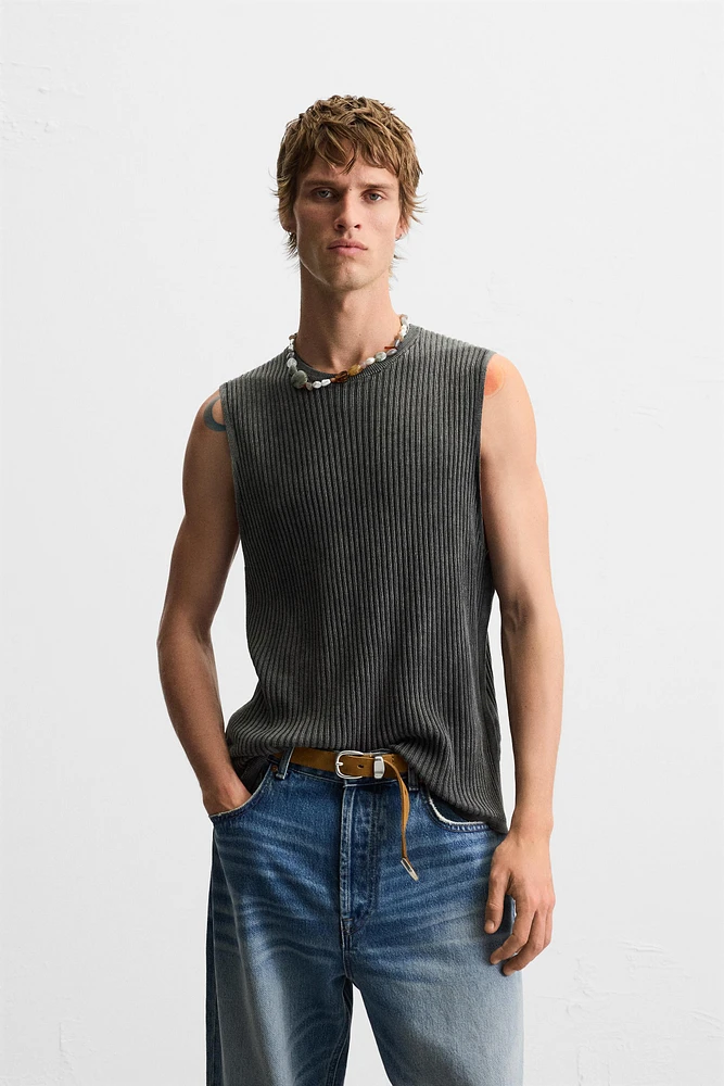 RIBBED KNIT TANK