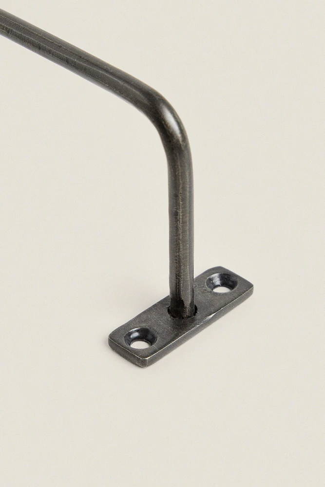 DARK METAL TOWEL RACK