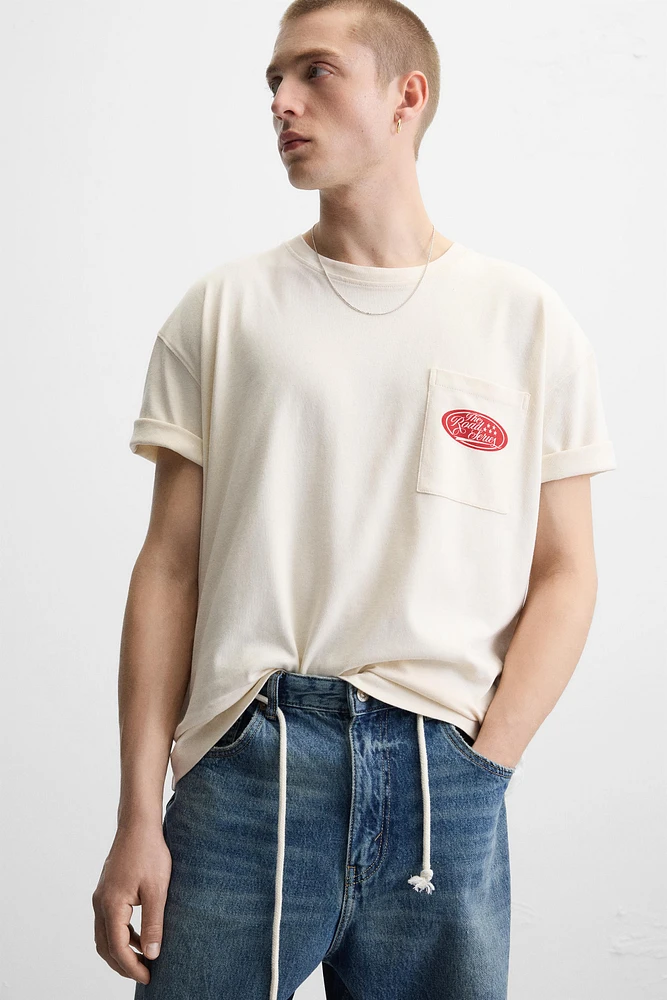 T-SHIRT À IMPRIMÉS BIMATIÈRE