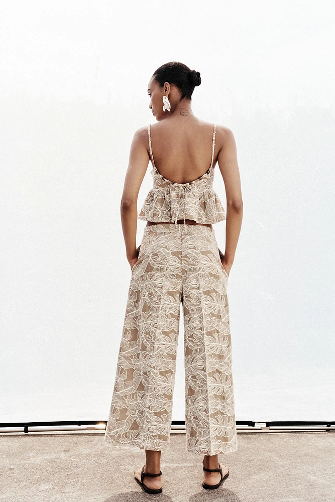 EMBROIDERED CULOTTES