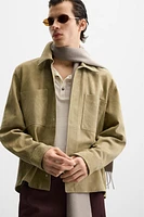 SUEDE OVERSHIRT