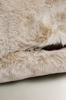 FAUX FUR THROW PILLOW COVER